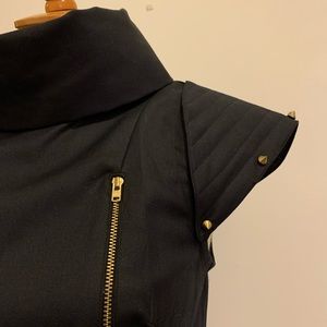 Black Zipper mini dress